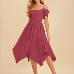 JJs House Elegant Off-Shoulder Dress